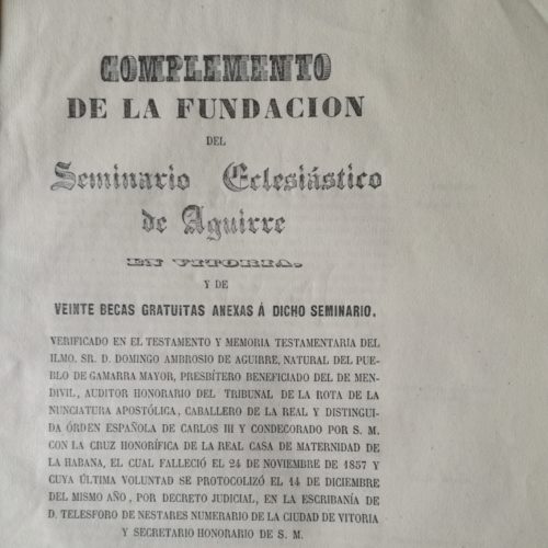 Escritura Fundacional